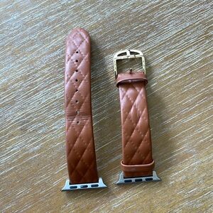 Ted Baker quilted leather watchband strap 38mm fits Apple Watch.